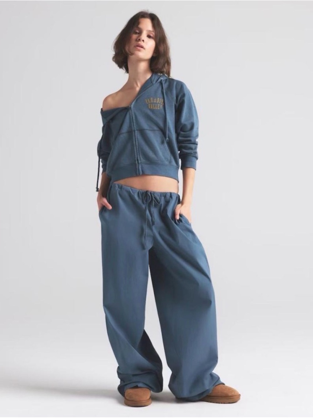 SKIMS Cotton Poplin Pants – Harbor | BRAND NEW WITH TAGS